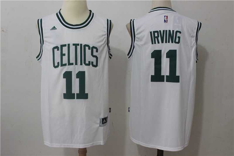 Boston Celtics #11 Kyrie Irving White Swingman Stitched NBA Jerseys,We sell and wholesale Boston Celtics #11 Kyrie Irving White Swingman Stitched NBA Jerseys on line form chian!
