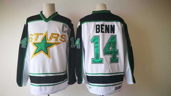 Dallas Stars #14 Jamie Benn White Throwback CCM Hockey Jersey,We sell and wholesale Dallas Stars #14 Jamie Benn White Throwback CCM Hockey Jersey on line form chian!