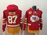 Kansas City Chiefs 87 Travis Kelce Red All Stitched Hooded Sweatshirt,baseball caps,new era cap wholesale,wholesale hats