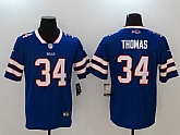 Nike Buffalo Bills #34 Thurman Thomas Blue Vapor Untouchable Player Limited Jerseys