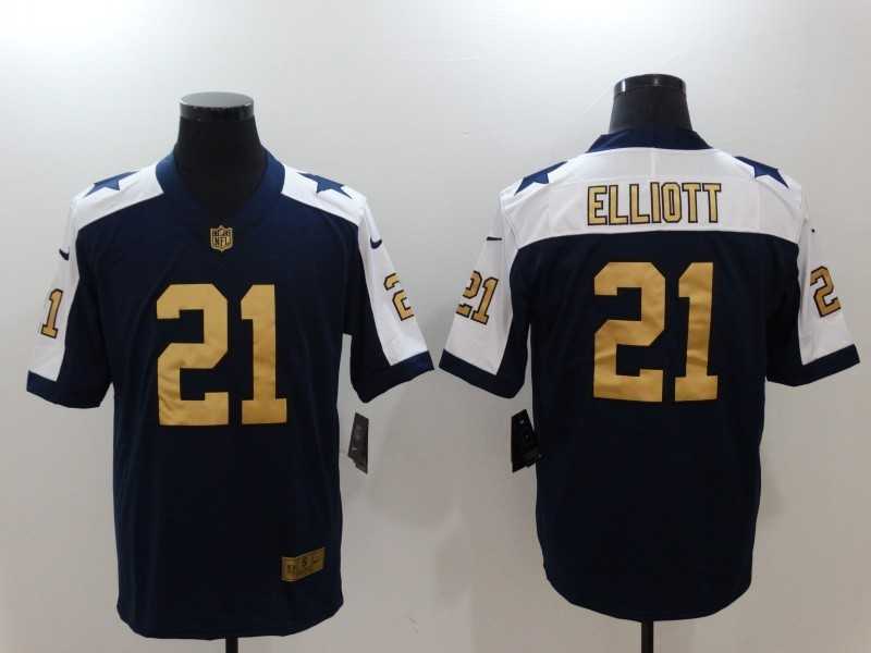 Nike Dallas Cowboys #21 Ezekiel Elliott Blue Golden Thanksgiving Vapor Untouchable Player Limited Jerseys,We sell and wholesale Nike Dallas Cowboys #21 Ezekiel Elliott Blue Golden Thanksgiving Vapor Untouchable Player Limited Jerseys on line form chian!
