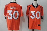 Nike Denver Broncos #30 Terrell Davis Orange Team Color Vapor Untouchable Limited Jerseys
