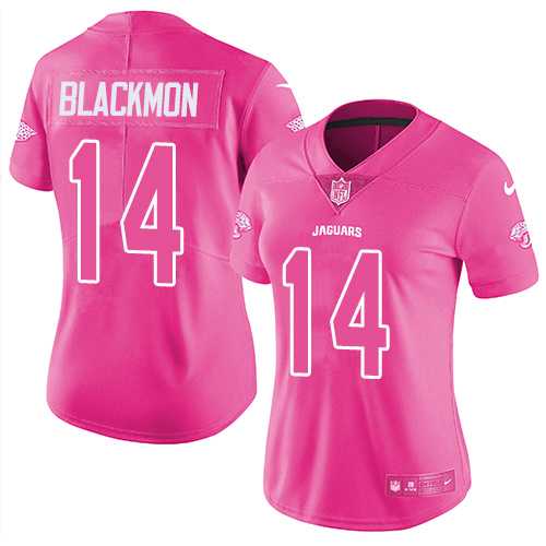 Nike Jacksonville Jaguars #14 Justin Blackmon Pink Women's NFL Limited Rush Fashion Jersey DingZhi,We sell and wholesale Nike Jacksonville Jaguars #14 Justin Blackmon Pink Women's NFL Limited Rush Fashion Jersey DingZhi on line form chian!