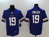 Nike Minnesota Vikings #19 Adam Thielen Purple Team Color Vapor Untouchable Limited Jerseys,baseball caps,new era cap wholesale,wholesale hats