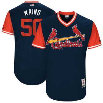 St. Louis Cardinals #50 Adam Wainwright Waino Majestic Navy 2017 Players Weekend Jersey JiaSu,We sell and wholesale St. Louis Cardinals #50 Adam Wainwright Waino Majestic Navy 2017 Players Weekend Jersey JiaSu on line form chian!