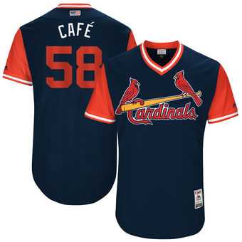 St. Louis Cardinals #58 Jose Martinez Cafe Majestic Navy 2017 Players Weekend Jersey JiaSu,We sell and wholesale St. Louis Cardinals #58 Jose Martinez Cafe Majestic Navy 2017 Players Weekend Jersey JiaSu on line form chian!