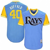 Tampa Bay Rays #40 Wilson Ramos Buffalo Majestic Light Blue 2017 Players Weekend Jersey JiaSu,baseball caps,new era cap wholesale,wholesale hats