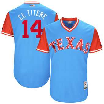 Texas Rangers #14 Carlos Gomez El Titere Majestic Light Blue 2017 Players Weekend Jersey JiaSu,We sell and wholesale Texas Rangers #14 Carlos Gomez El Titere Majestic Light Blue 2017 Players Weekend Jersey JiaSu on line form chian!