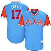 Texas Rangers #17 Shin-Soo Choo Tokki 1 Majestic Light Blue 2017 Players Weekend Jersey JiaSu,baseball caps,new era cap wholesale,wholesale hats