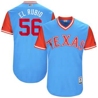 Texas Rangers #56 Austin Bibens-Dirkx El Rubio Majestic Light Blue 2017 Players Weekend Jersey JiaSu,We sell and wholesale Texas Rangers #56 Austin Bibens-Dirkx El Rubio Majestic Light Blue 2017 Players Weekend Jersey JiaSu on line form chian!