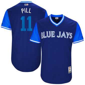 Toronto Blue Jays #11 Kevin Pillar Pill Majestic Royal 2017 Players Weekend Jersey JiaSu,We sell and wholesale Toronto Blue Jays #11 Kevin Pillar Pill Majestic Royal 2017 Players Weekend Jersey JiaSu on line form chian!