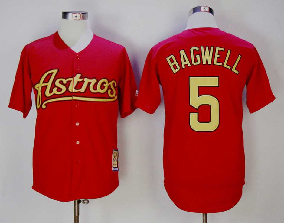 Houston Astros #5 Jeff Bagwell Red Gold Cooperstown Collection Stitched MLB Jerseys,We sell and wholesale Houston Astros #5 Jeff Bagwell Red Gold Cooperstown Collection Stitched MLB Jerseys on line form chian!