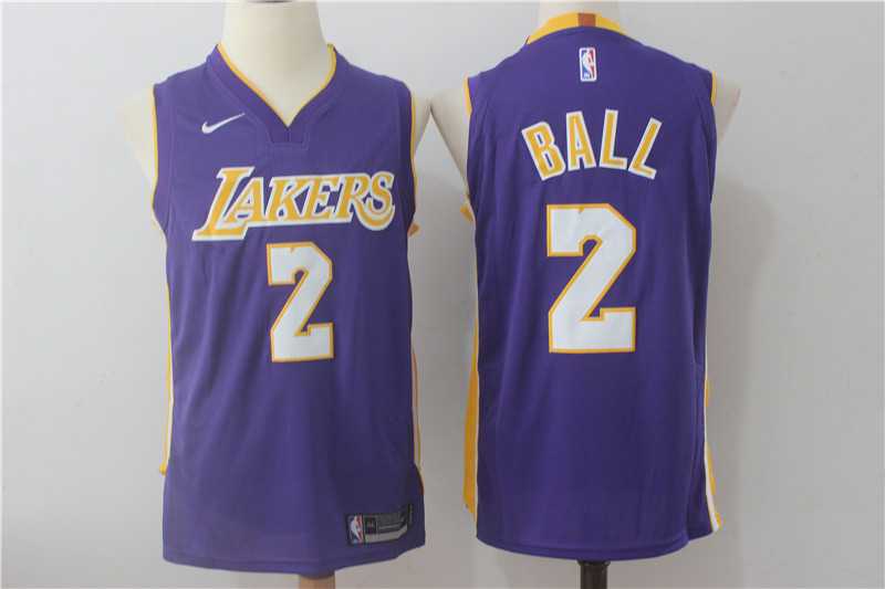 Nike Los Angeles Lakers #2 Lonzo Ball Purple Stitched NBA Jersey,We sell and wholesale Nike Los Angeles Lakers #2 Lonzo Ball Purple Stitched NBA Jersey on line form chian!