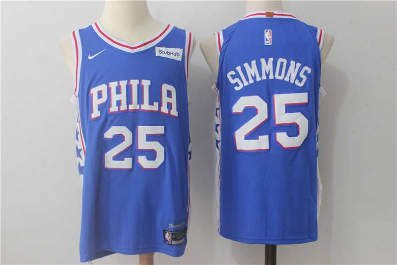 Nike Philadelphia 76ers #25 Ben Simmons Blue Stitched NBA Jersey,We sell and wholesale Nike Philadelphia 76ers #25 Ben Simmons Blue Stitched NBA Jersey on line form chian!