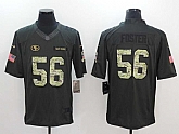 Nike San Francisco 49ers #56 Reuben Foster Anthracite Salute To Service Limited Jersey,baseball caps,new era cap wholesale,wholesale hats