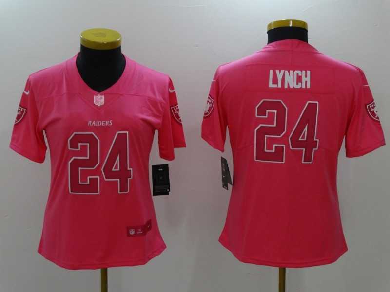 Women Limited Nike Oakland Raiders #24 Marshawn Lynch Pink Rush Fashion Stitched Jersey,We sell and wholesale Women Limited Nike Oakland Raiders #24 Marshawn Lynch Pink Rush Fashion Stitched Jersey on line form chian!