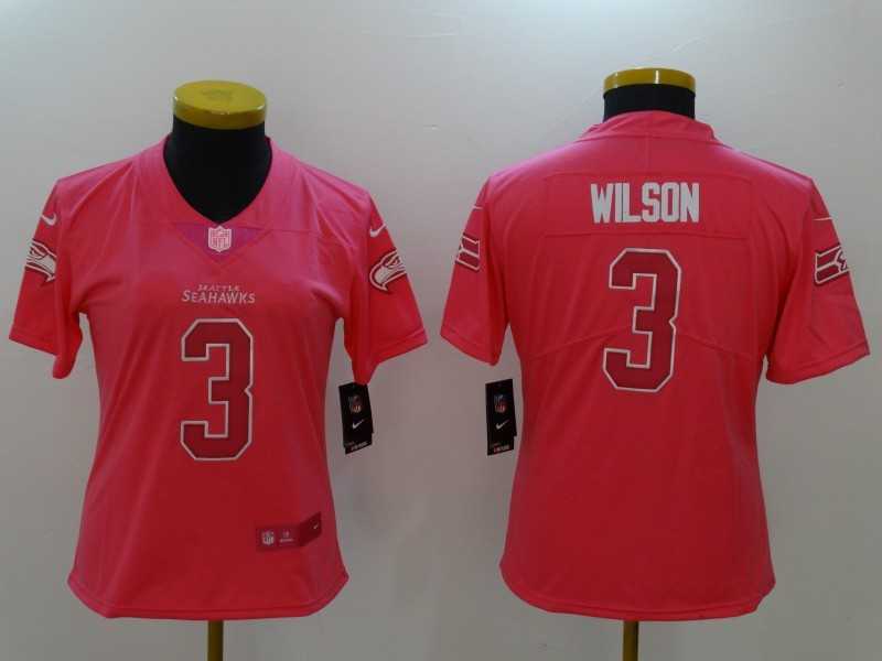 Women Limited Nike Seattle Seahawks #3 Russell Wilson Pink Rush Fashion Stitched Jersey,We sell and wholesale Women Limited Nike Seattle Seahawks #3 Russell Wilson Pink Rush Fashion Stitched Jersey on line form chian!