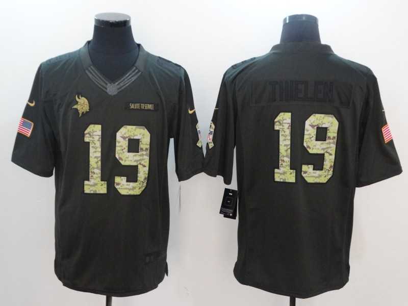 Nike Vikings #19 Adam Thielen Anthracite Salute To Service Limited Jersey,We sell and wholesale Nike Vikings #19 Adam Thielen Anthracite Salute To Service Limited Jersey on line form chian!