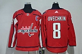 Washington Capitals #8 Alexander Ovechkin Red Adidas Stitched Jersey,baseball caps,new era cap wholesale,wholesale hats