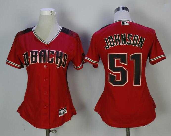 Women Arizona Diamondbacks #51 Randy Johnson Red Sedona New Cool Base baseball Jerseys,We sell and wholesale Women Arizona Diamondbacks #51 Randy Johnson Red Sedona New Cool Base baseball Jerseys on line form chian!