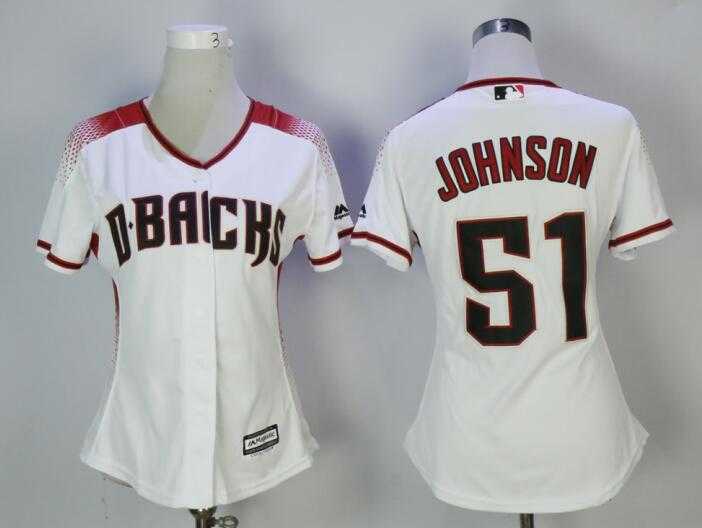 Women Arizona Diamondbacks #51 Randy Johnson White Sedona New Cool Base baseball Jerseys,We sell and wholesale Women Arizona Diamondbacks #51 Randy Johnson White Sedona New Cool Base baseball Jerseys on line form chian!