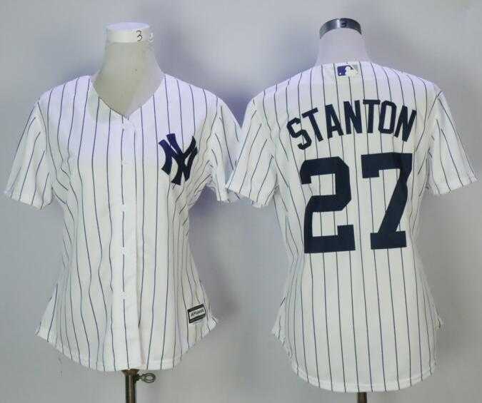 Women New York Yankees #27 Giancarlo Stanton White New Cool Base baseball Jerseys,We sell and wholesale Women New York Yankees #27 Giancarlo Stanton White New Cool Base baseball Jerseys on line form chian!