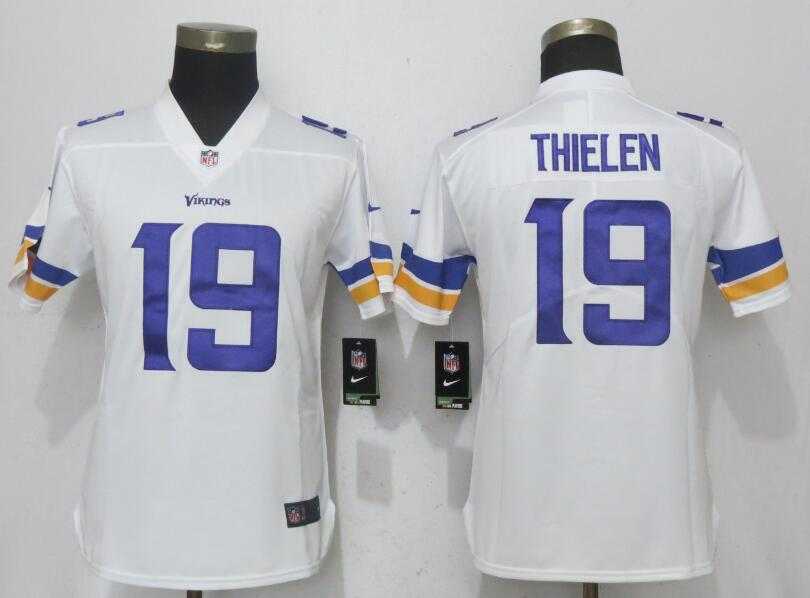 Women Nike Vikings #19 Adam Thielen White Vapor Untouchable Limited Jersey,We sell and wholesale Women Nike Vikings #19 Adam Thielen White Vapor Untouchable Limited Jersey on line form chian!