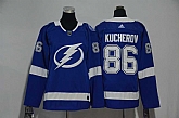 Women Tampa Bay Lightning #86 Nikita Kucherov Blue Adidas Stitched Jersey,baseball caps,new era cap wholesale,wholesale hats