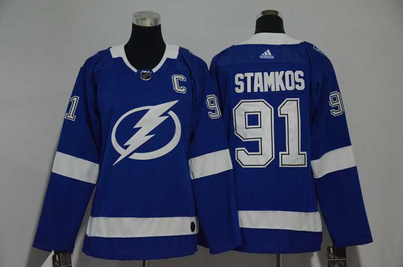 Women Tampa Bay Lightning #91 Steven Stamkos Blue Adidas Stitched Jersey,We sell and wholesale Women Tampa Bay Lightning #91 Steven Stamkos Blue Adidas Stitched Jersey on line form chian!
