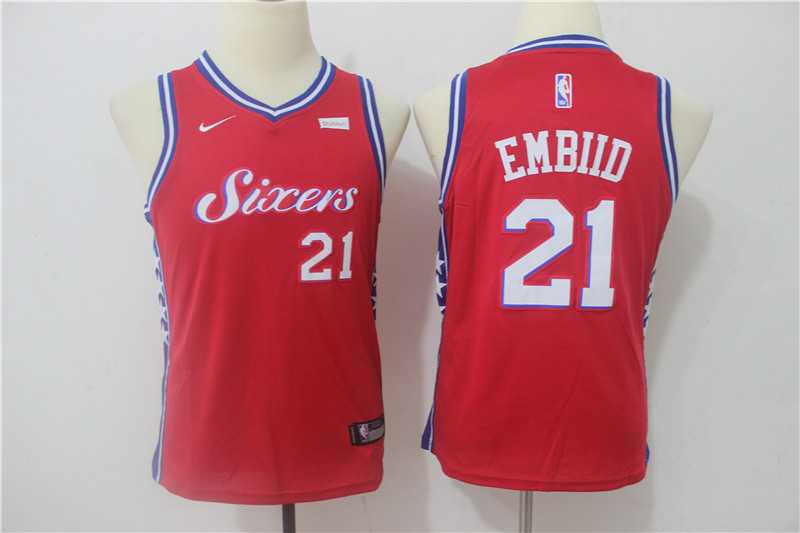 Youth 76ers #21 Joel Embiid Red Nike Swingman Stitched NBA Jersey,We sell and wholesale Youth 76ers #21 Joel Embiid Red Nike Swingman Stitched NBA Jersey on line form chian!