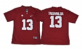 Alabama Crimson Tide #13 Tua Tagovailoa Red Women With Diamond Logo College Football Jersey,baseball caps,new era cap wholesale,wholesale hats