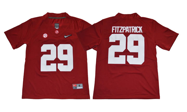Alabama Crimson Tide #29 Minkah Fitzpatrick Red Diamond Logo College Football Jersey,We sell and wholesale Alabama Crimson Tide #29 Minkah Fitzpatrick Red Diamond Logo College Football Jersey on line form chian!