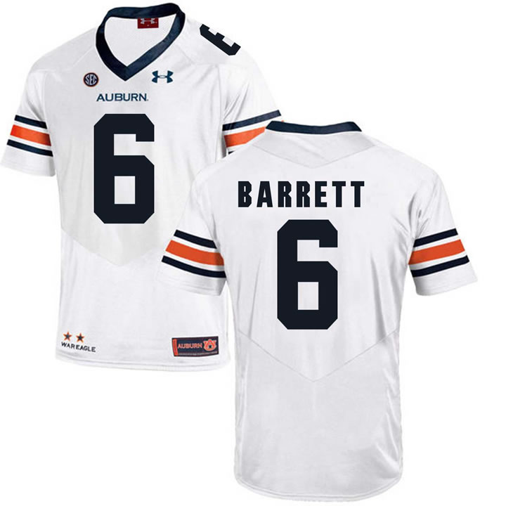 Auburn Tigers #6 Devan Barrett White College Football Jersey DingZhi,We sell and wholesale Auburn Tigers #6 Devan Barrett White College Football Jersey DingZhi on line form chian!