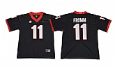Georgia Bulldogs #11 Jake Fromm Black With Diamond Logo College Football Jersey,baseball caps,new era cap wholesale,wholesale hats