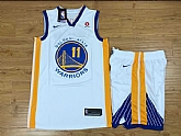 Nike Golden State Warriors #11 Klay Thompson White Swingman Stitched NBA Jersey(With Shorts),baseball caps,new era cap wholesale,wholesale hats