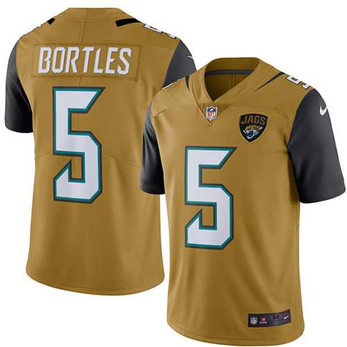 Nike Jaguars #5 Blake Bortles Gold NFL Vapor Untouchable Limited Player Jersey,We sell and wholesale Nike Jaguars #5 Blake Bortles Gold NFL Vapor Untouchable Limited Player Jersey on line form chian!