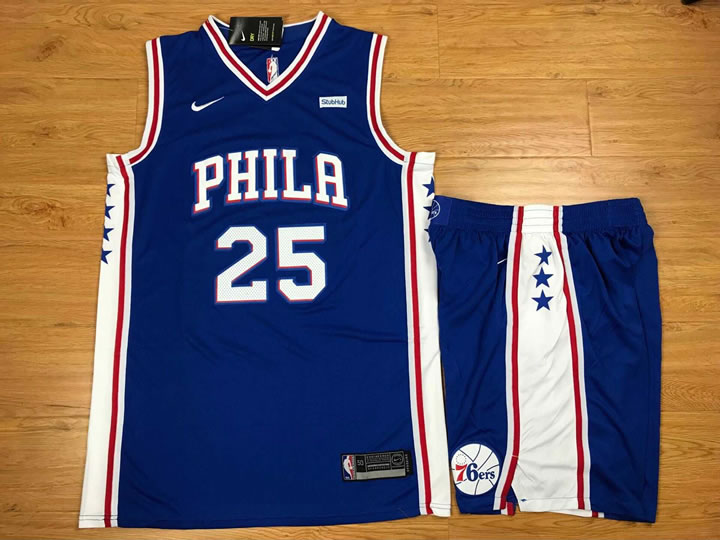 Nike Philadelphia 76ers #25 Ben Simmons Blue Swingman Stitched NBA Jersey(With Shorts),We sell and wholesale Nike Philadelphia 76ers #25 Ben Simmons Blue Swingman Stitched NBA Jersey(With Shorts) on line form chian!