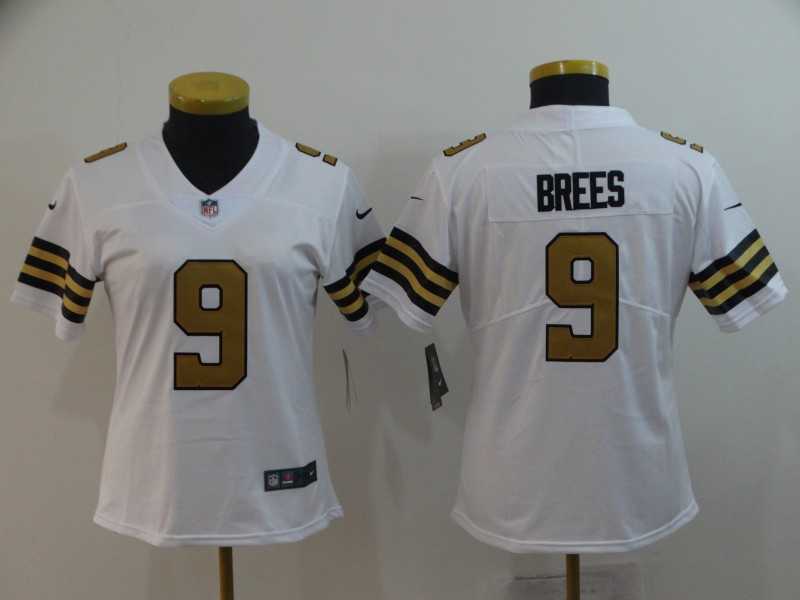 Women Nike Saints 9 Drew Brees White Color Rush Limited Jersey,We sell and wholesale Women Nike Saints 9 Drew Brees White Color Rush Limited Jersey on line form chian!