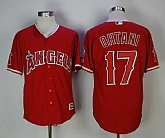 Angels 17 Shohei Ohtani Red Cool Base baseball Jerseys,baseball caps,new era cap wholesale,wholesale hats