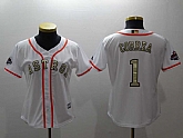 Astros 1 Carlos Correa White Women 2017 World Series Champions Cool Base Player baseball Jerseys,baseball caps,new era cap wholesale,wholesale hats