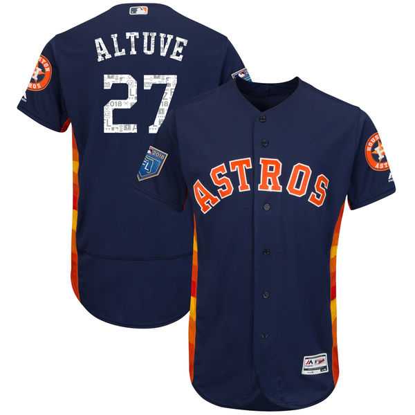 Astros 27 Jose Altuve Navy 2018 Spring Training Flexbase baseball Jerseys,We sell and wholesale Astros 27 Jose Altuve Navy 2018 Spring Training Flexbase baseball Jerseys on line form chian!