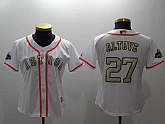 Astros 27 Jose Altuve White Women 2017 World Series Champions Cool Base Player baseball Jerseys,baseball caps,new era cap wholesale,wholesale hats
