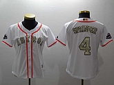Astros 4 George Springer White Women 2017 World Series Champions Cool Base Player baseball Jerseys,baseball caps,new era cap wholesale,wholesale hats