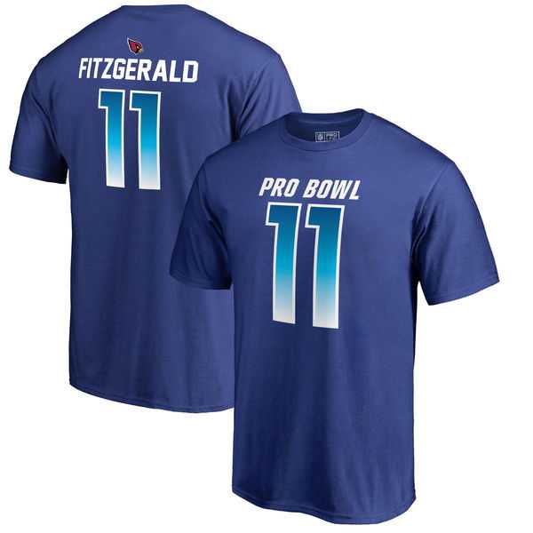 Cardinals 11 Larry Fitzgerald NFC NFL Pro Line by Fanatics Branded 2018 Pro Bowl Stack Name & Number T Shirt Royal,We sell and wholesale Cardinals 11 Larry Fitzgerald NFC NFL Pro Line by Fanatics Branded 2018 Pro Bowl Stack Name & Number T Shirt Royal on line form chian!