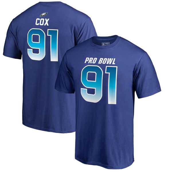 Eagles 91 Fletcher Cox NFC NFL Pro Line by Fanatics Branded 2018 Pro Bowl Stack Name & Number T Shirt Royal,We sell and wholesale Eagles 91 Fletcher Cox NFC NFL Pro Line by Fanatics Branded 2018 Pro Bowl Stack Name & Number T Shirt Royal on line form chian!