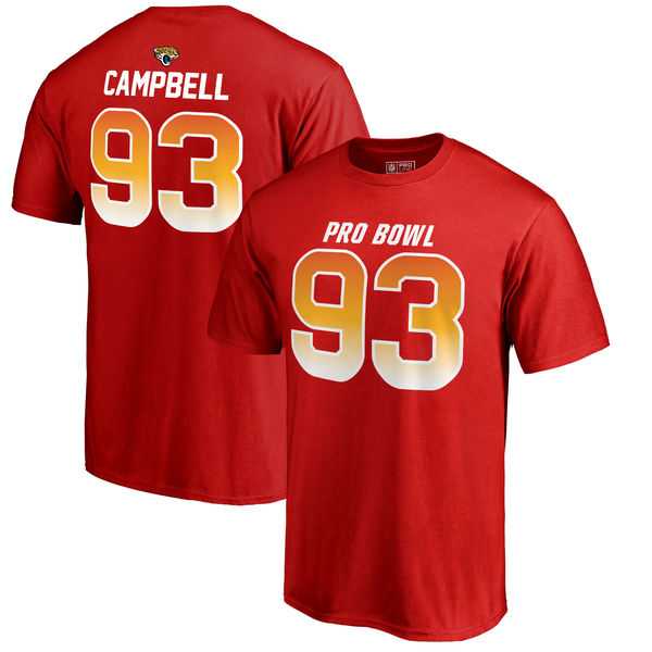 Jaguars 93 Calais Campbell AFC NFL Pro Line by Fanatics Branded 2018 Pro Bowl Stack Name & Number T Shirt Red,We sell and wholesale Jaguars 93 Calais Campbell AFC NFL Pro Line by Fanatics Branded 2018 Pro Bowl Stack Name & Number T Shirt Red on line form chian!