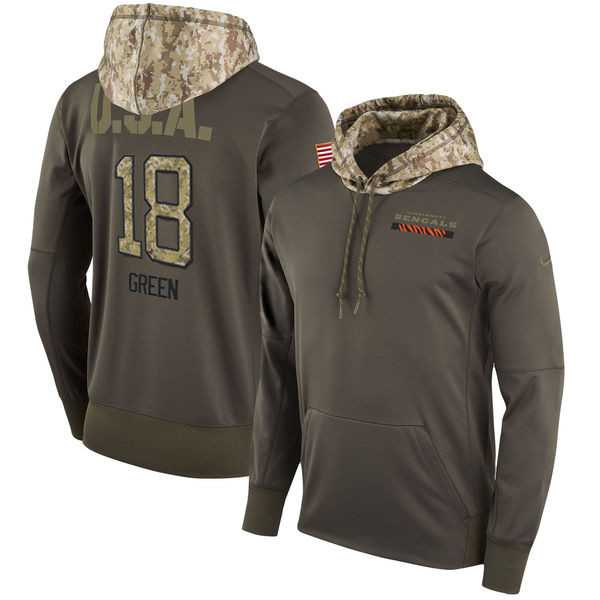 Nike Bengals 18 A.J. Green Men's Olive Salute To Service Pullover Hoodie,We sell and wholesale Nike Bengals 18 A.J. Green Men's Olive Salute To Service Pullover Hoodie on line form chian!
