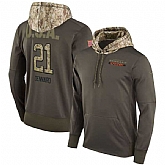 Nike Bengals 21 Darqueze Dennard Men's Olive Salute To Service Pullover Hoodie,baseball caps,new era cap wholesale,wholesale hats