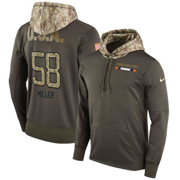 Nike Broncos 58 Von Miller Men's Olive Salute To Service Pullover Hoodie,We sell and wholesale Nike Broncos 58 Von Miller Men's Olive Salute To Service Pullover Hoodie on line form chian!