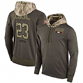 Nike Browns 23 Joe Haden Men's Olive Salute To Service Pullover Hoodie,baseball caps,new era cap wholesale,wholesale hats
